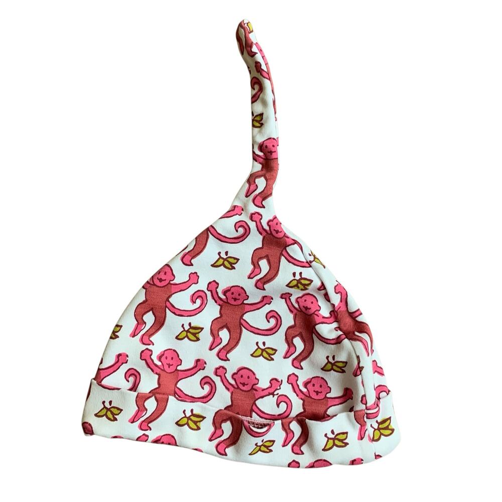 Roller Rabbit Pima Cotton Monkey Hat One Size - Picture 5 of 5